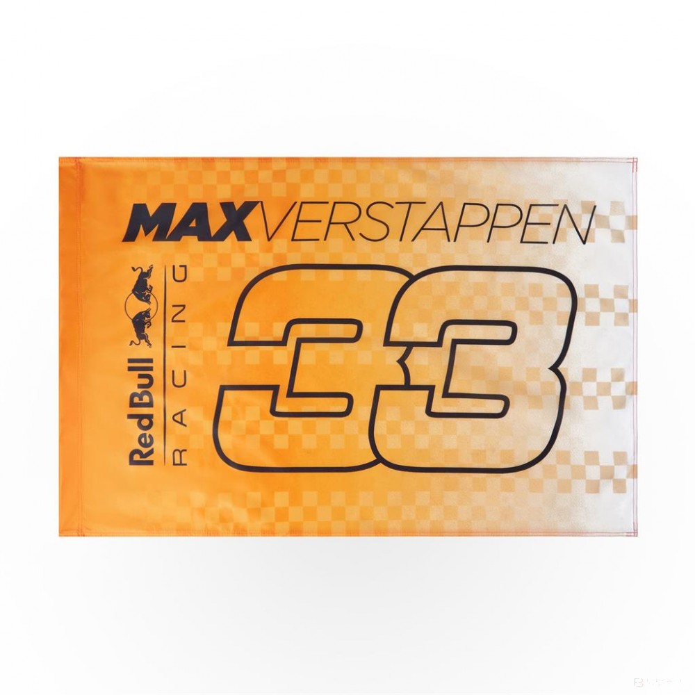 Red Bull Max Verstappen Flagge, 90x60 cm, Orange, 2021 - FansBRANDS®