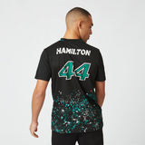 2022, Shcwarz, LEWIS #44, Mercedes Lewis Hamilton T-shirt