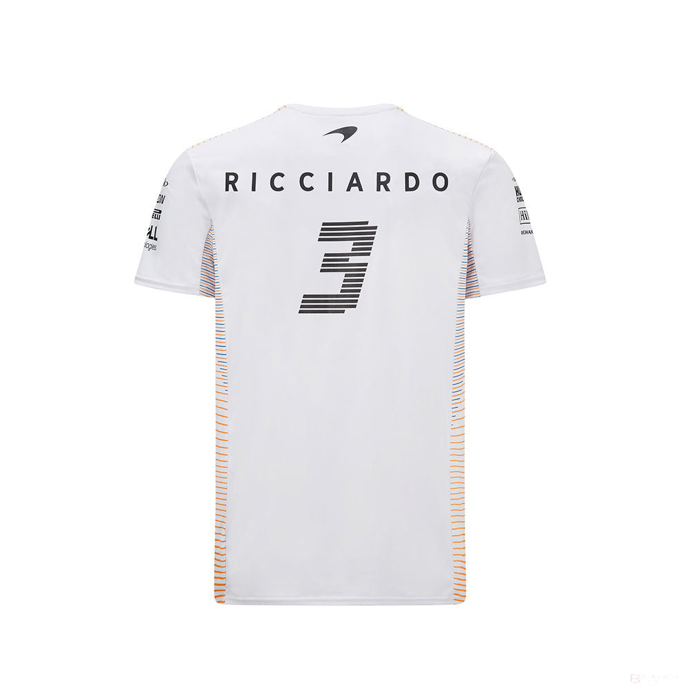 2021, Weiß, McLaren Daniel Ricciardo T-Shirt