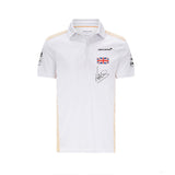2021, Weiß, McLaren Lando Norris Polo Hemd