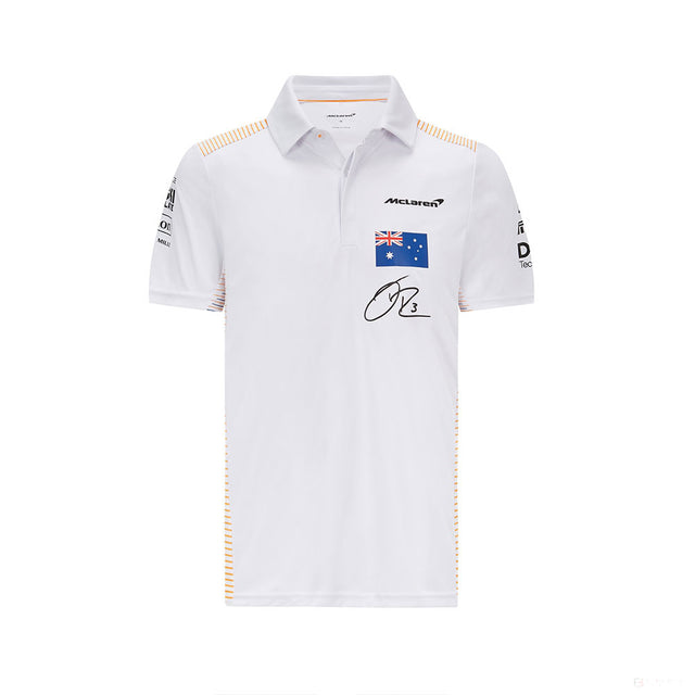 2021, Weiß, McLaren Daniel Ricciardo Polo Hemd - FansBRANDS®