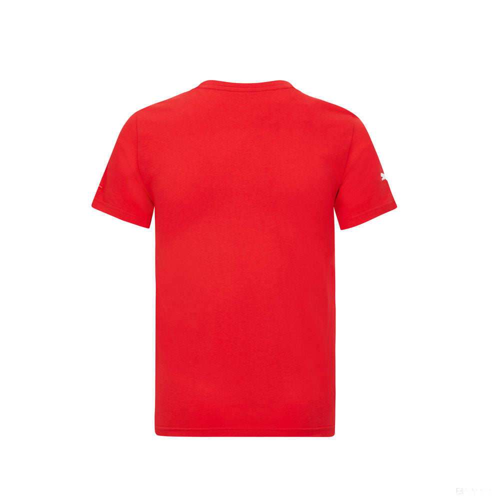 Ferrari Large Shield T-Shirt, Rot, 2021 - FansBRANDS®