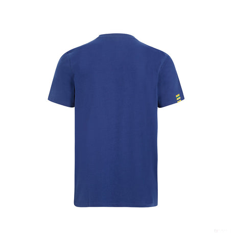 Ayrton Senna Logo T-Shirt, Blau - FansBRANDS®