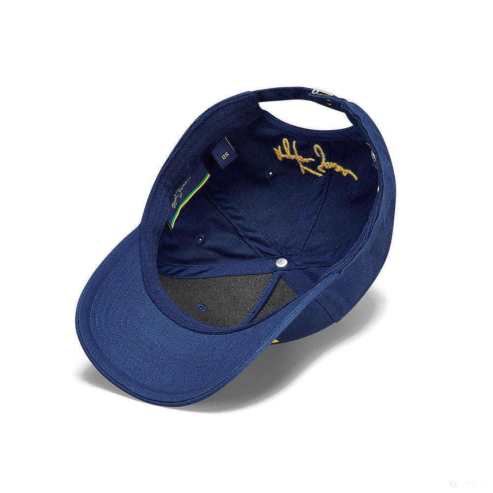 Ayrton Senna Logo Baseballmütze, Blau - FansBRANDS®