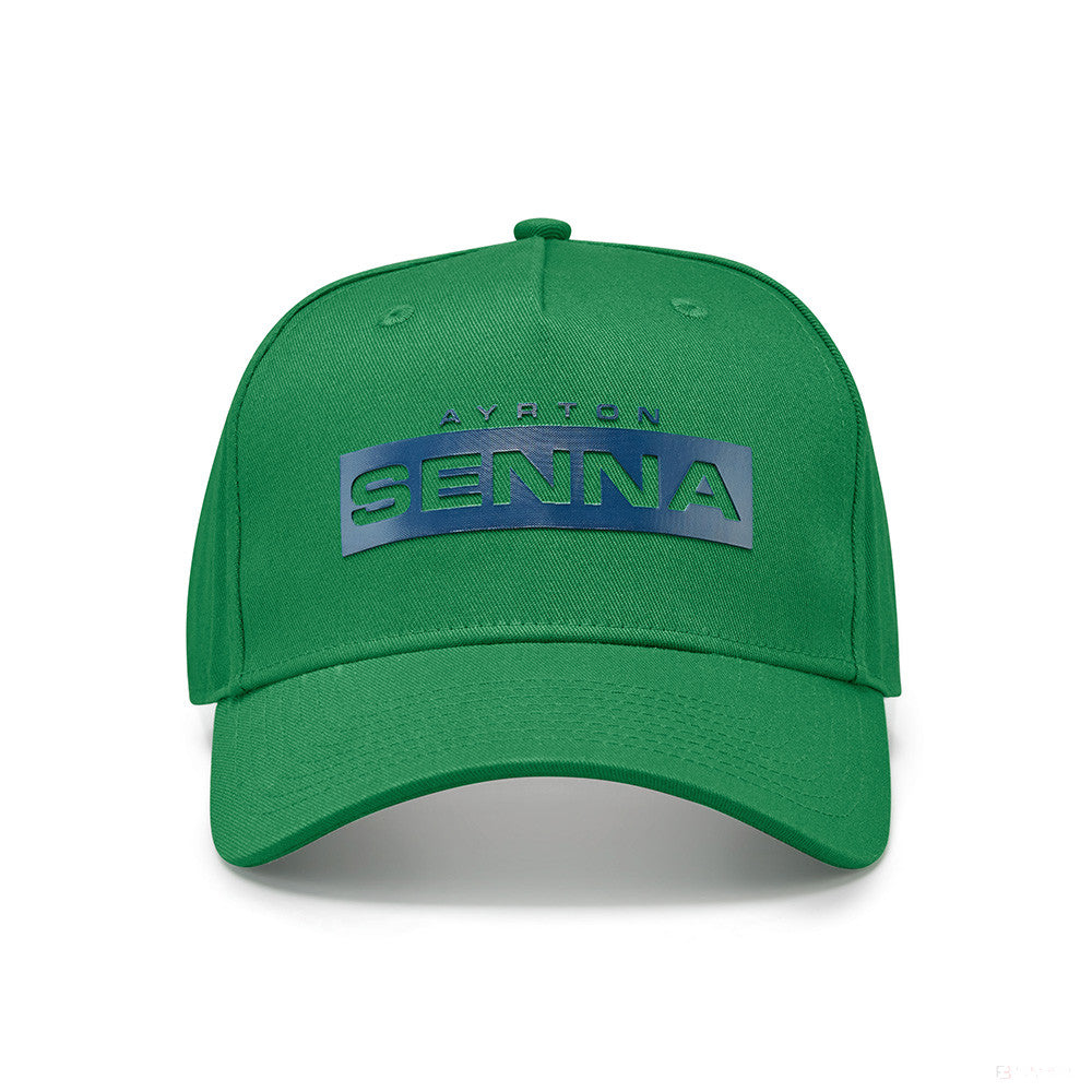 Ayrton Senna Logo Baseballmütze, Grün - FansBRANDS®