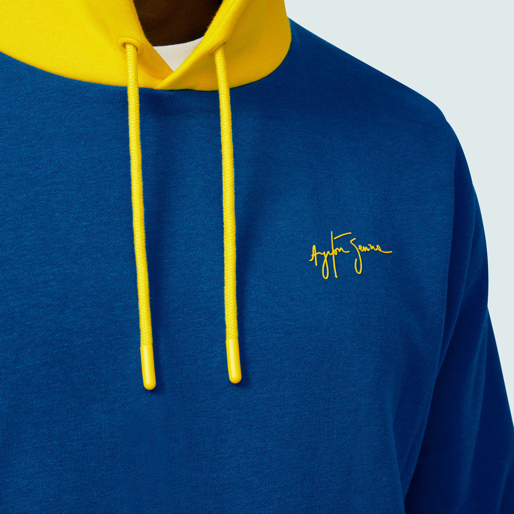 Ayrton Senna Stripe Pullover, Blau - FansBRANDS®