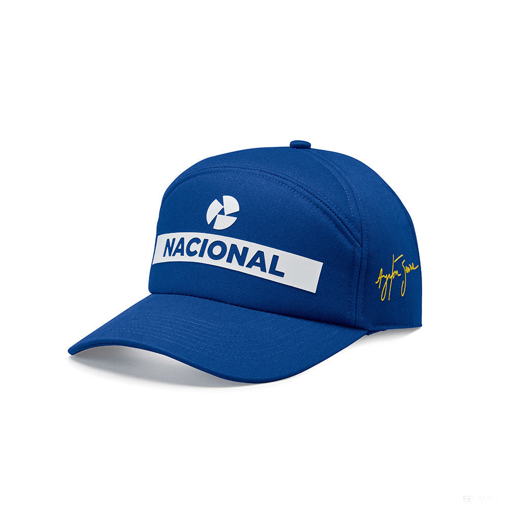 Ayrton Senna Original Nacional Flatbrim kappe, Bleu - FansBRANDS®