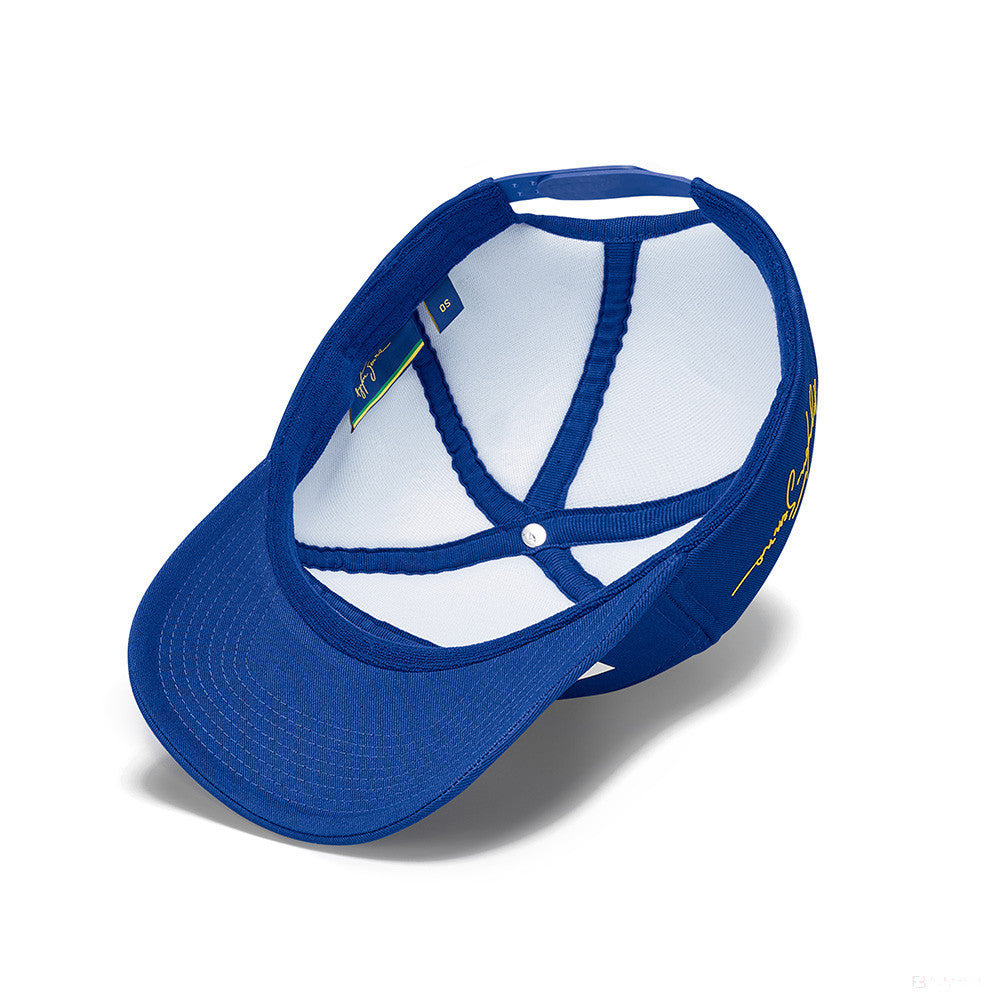 Ayrton Senna Original Nacional Flatbrim kappe, Bleu - FansBRANDS®