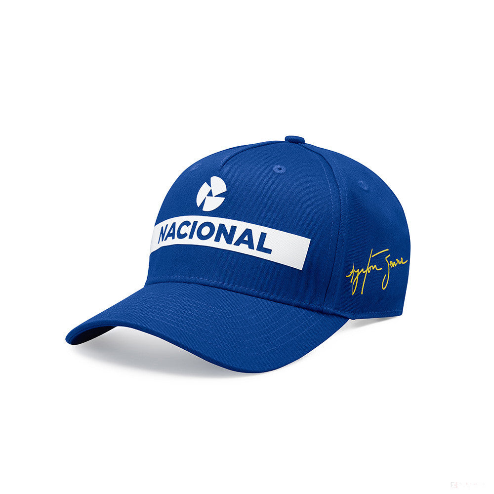 Ayrton Senna Nacional Baseballmütze, Blau