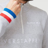 2022, Grau, Zipped, Red Bull Max Verstappen Sweater - FansBRANDS®