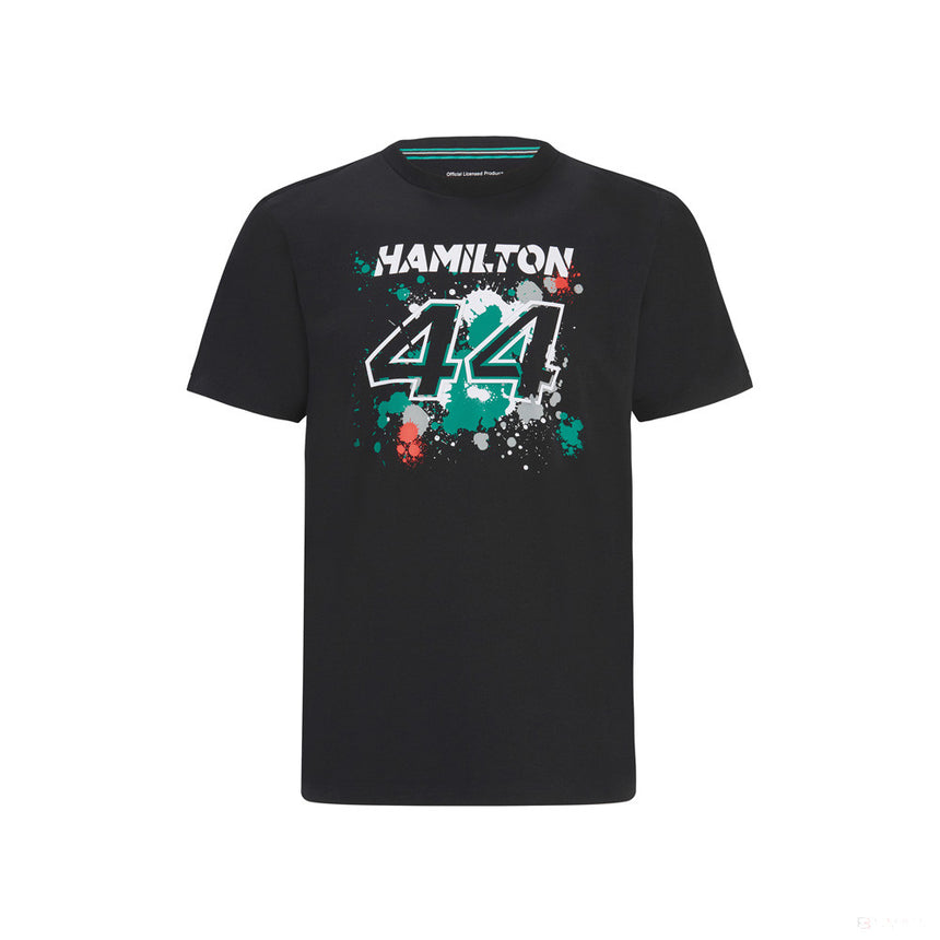 2022, Schwarz, LEWIS #44, Mercedes Lewis Hamilton T-shirt - FansBRANDS®