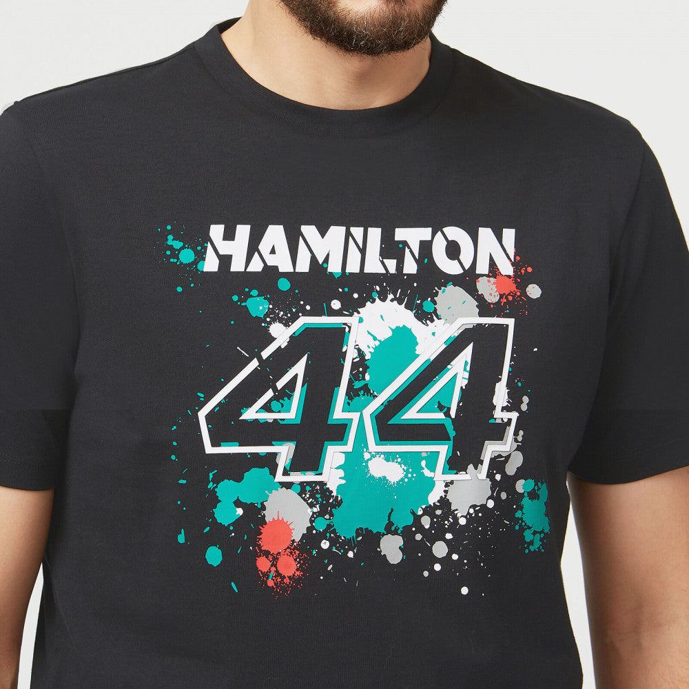 2022, Schwarz, LEWIS #44, Mercedes Lewis Hamilton T-shirt