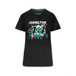 2022, Schwarz, LEWIS #44Mercedes Lewis Hamilton Damen T-shirt - FansBRANDS®