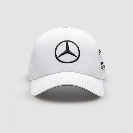 2022, Weiß, Lewis Hamilton Trucker, Mercedes Baseball Kappe - FansBRANDS®