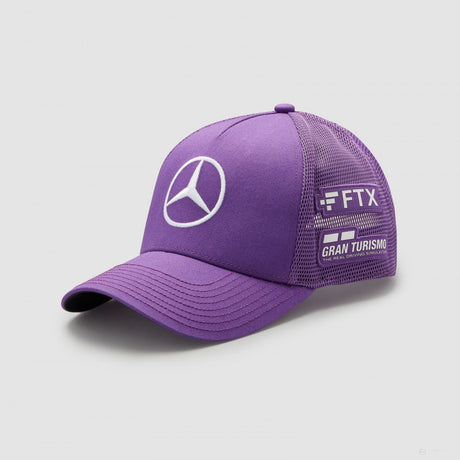 2022, Violett, Lewis Hamilton Trucker, Mercedes Baseball Kappe - FansBRANDS®