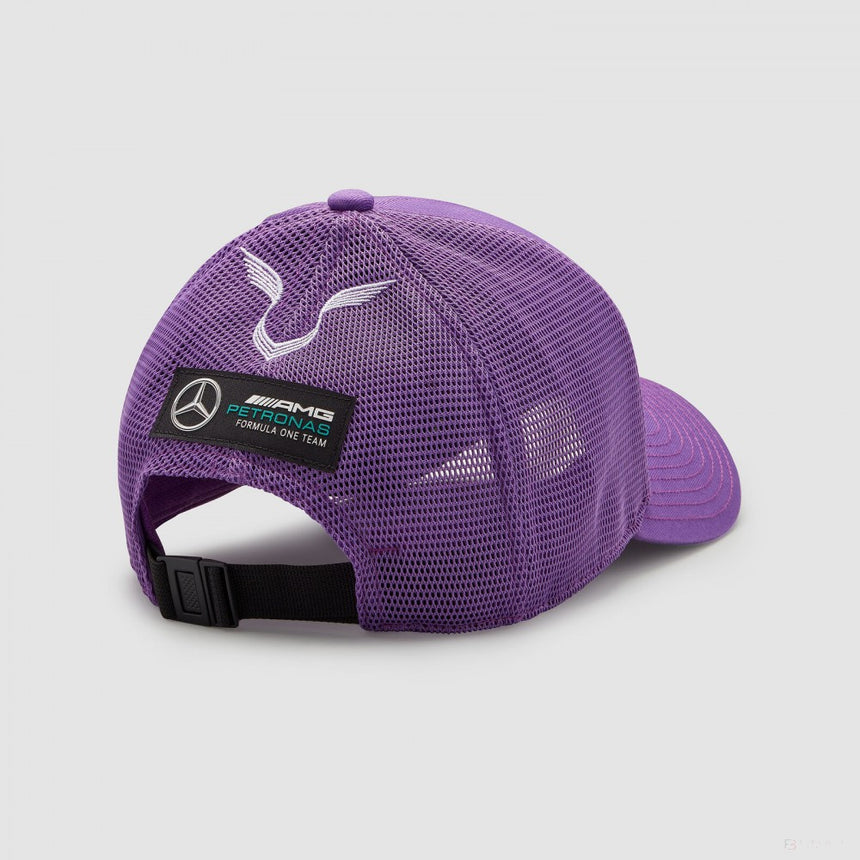 2022, Violett, Lewis Hamilton Trucker, Mercedes Baseball Kappe - FansBRANDS®