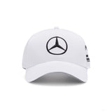 2022, Weiß, Lewis Hamilton Trucker, Mercedes Baseball Kappe