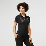 2022, Schwarz, Mercedes Team Damen Polo - FansBRANDS®