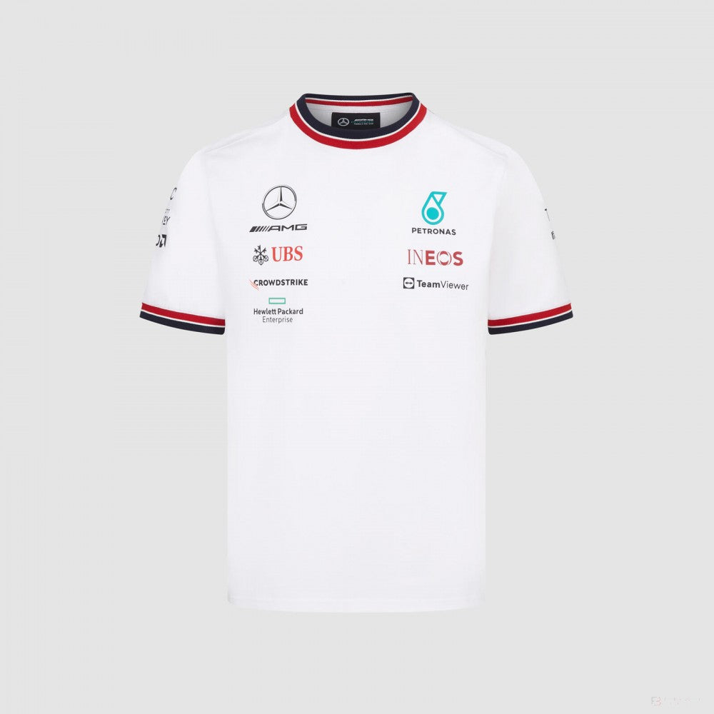 2022, Weiß, Mercedes Team Kinder T-shirt
