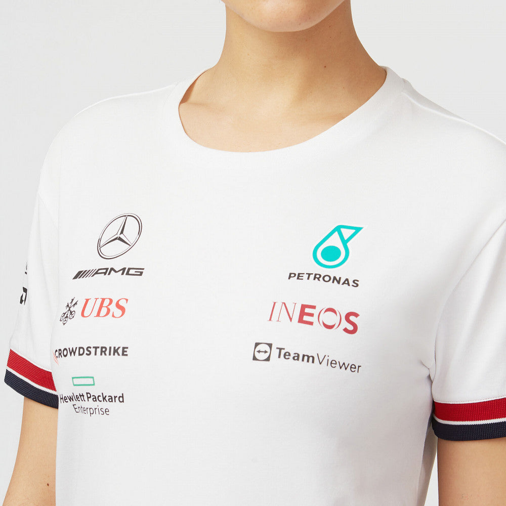 2022, Weiß, Mercedes Team Damen T-shirt - FansBRANDS®