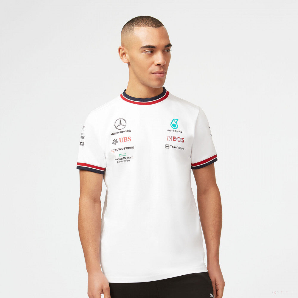 2022, Weiß, Mercedes Team T-shirt