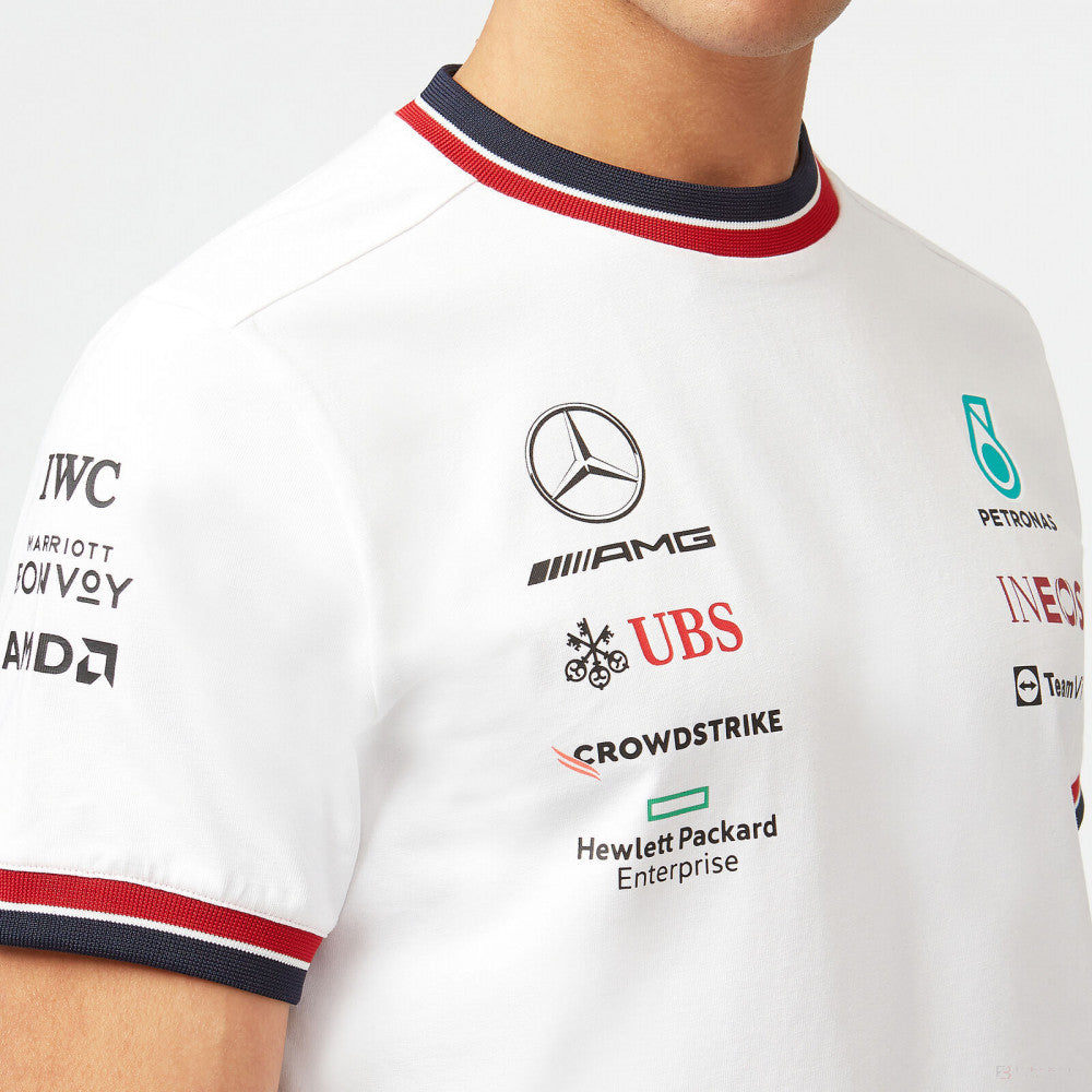 2022, Weiß, Mercedes Team T-shirt