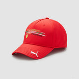 2022, Rot, Fanwear Logo, Ferrari Baseball Kappe