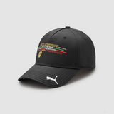 2022, Shcwarz, Fanwear Logo, Ferrari Baseball Kappe - FansBRANDS®