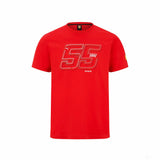 2022, Rot, Carlos Sainz Driver, Ferrari T-shirt