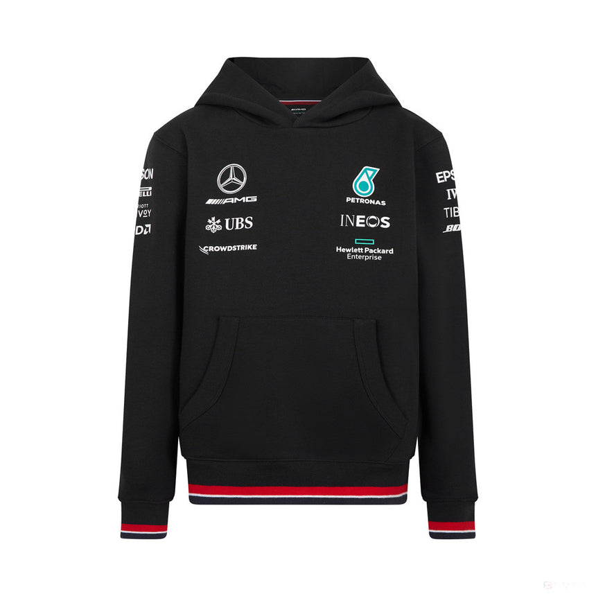 2022, Schwarz, Mercedes Team Kinder Sweatshirt - FansBRANDS®