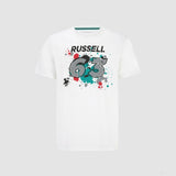 2022, Weiß, GEORGE #63, Mercedes George Russell T-shirt - FansBRANDS®