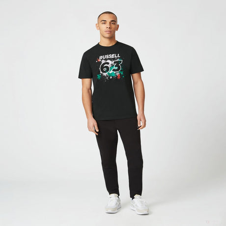 2022, Schwarz, GEORGE #63, Mercedes George Russell T-shirt - FansBRANDS®