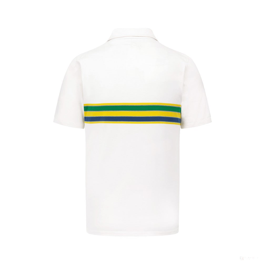 Ayrton Senna  Mens Stripe Polo 2022 - FansBRANDS®