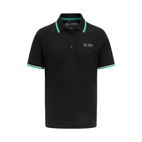 Mercedes Herren Classic Polohemd, Schwarz - FansBRANDS®