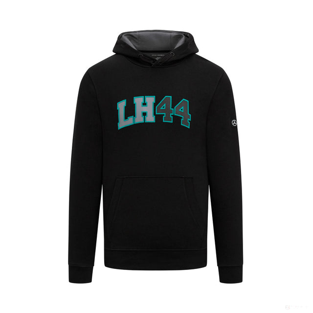 Mercedes Lewis Hamilton Kapuzenpullover, schwarz - FansBRANDS®