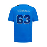 Mercedes George Russell Sport-Tee, blau - FansBRANDS®