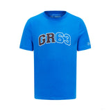 Mercedes Herren George Russell Logo Tee, Blau - FansBRANDS®