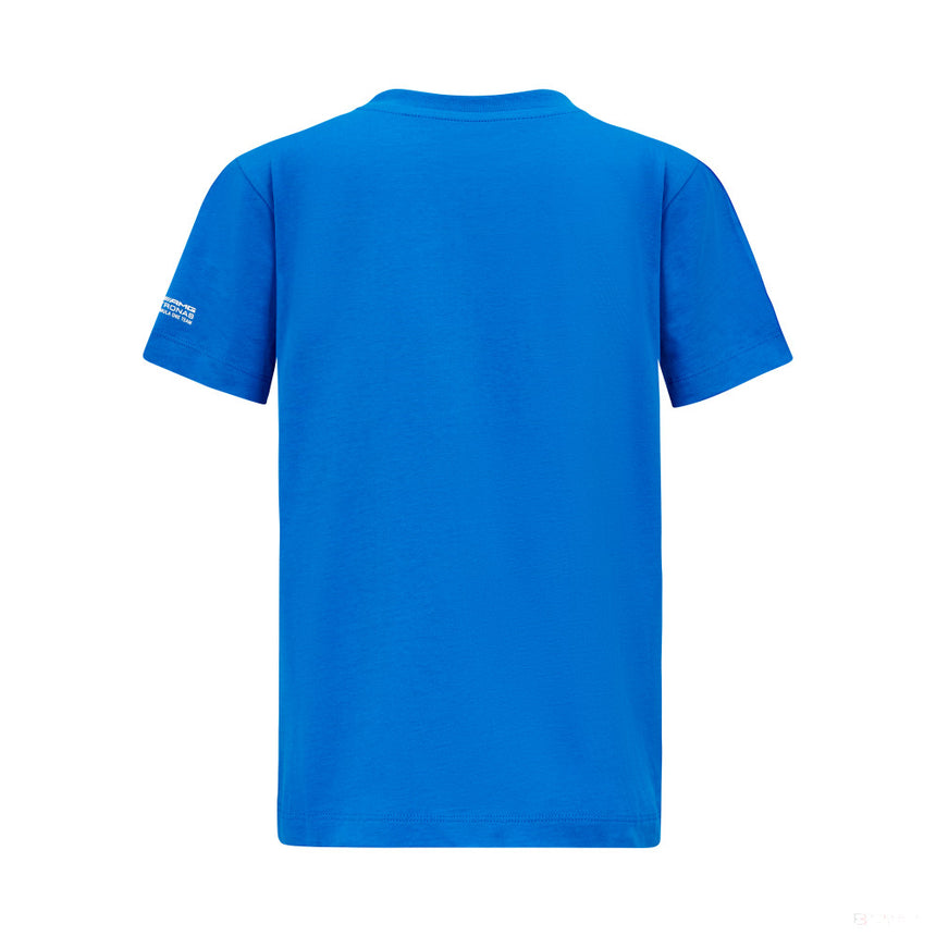 Mercedes Kids George Russell Logo Tee, blau - FansBRANDS®