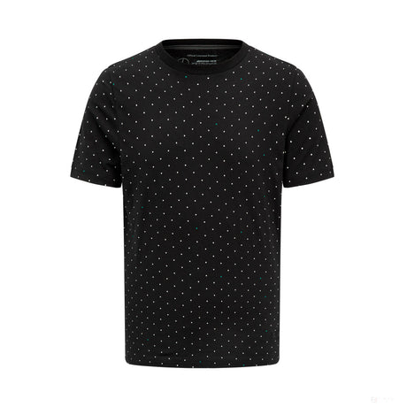 Mercedes Herren Polka Dot Tee, Schwarz - FansBRANDS®