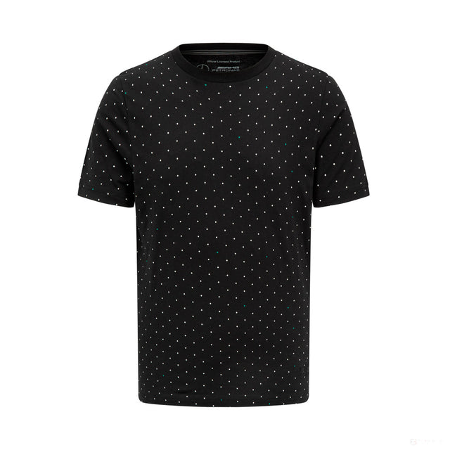 Mercedes Herren Polka Dot Tee, Schwarz - FansBRANDS®