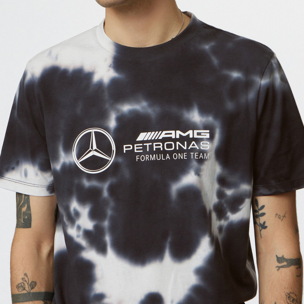 Mercedes Herren Tie Dye Tee, Grau - FansBRANDS®