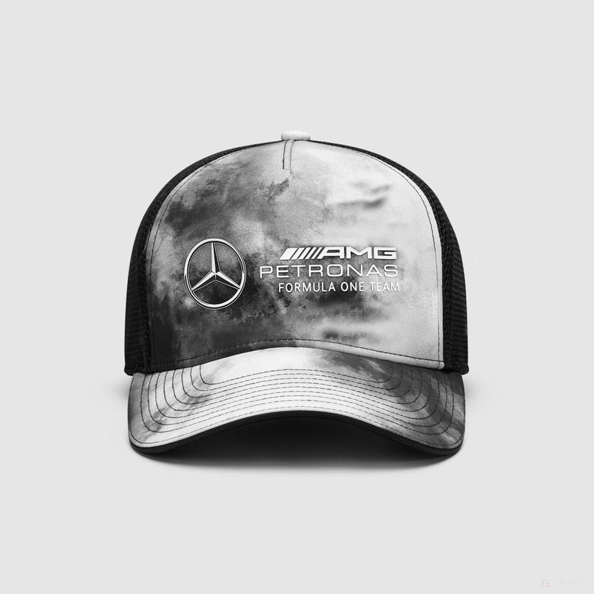 Mercedes Tie Dye Trucker kappe, Grau - FansBRANDS®