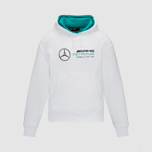 Mercedes Womens Oversized Kaputzenpullover, Weiß - FansBRANDS®