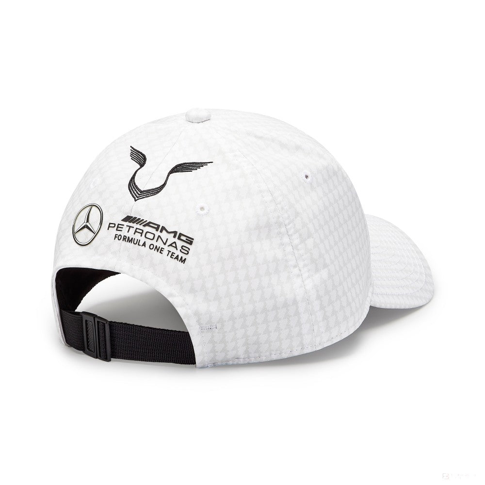 Mercedes Team Lewis Hamilton Col Driver Baseballkappe, weiß, 2023