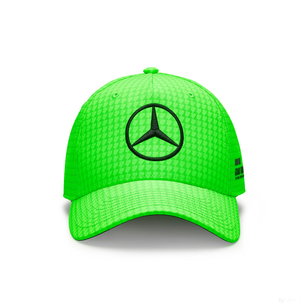 Mercedes Team Lewis Hamilton Col Driver Baseballkappe, neongrün, 2023