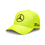 Mercedes Team Lewis Hamilton Col Driver Baseballkappe, neongelb, 2023 - FansBRANDS®