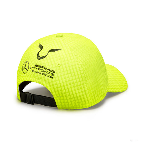 Mercedes Team Lewis Hamilton Col Driver Baseballkappe, neongelb, 2023 - FansBRANDS®