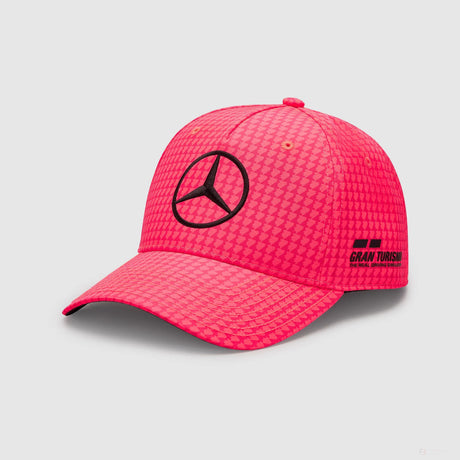 Mercedes Team Lewis Hamilton Col Fahrer Baseballkappe, Neon Pink, 2023
