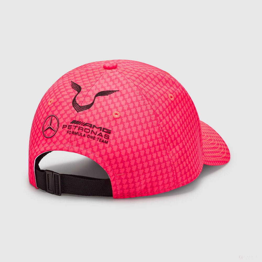 Mercedes Team Lewis Hamilton Col Fahrer Baseballkappe, Neon Pink, 2023 - FansBRANDS®