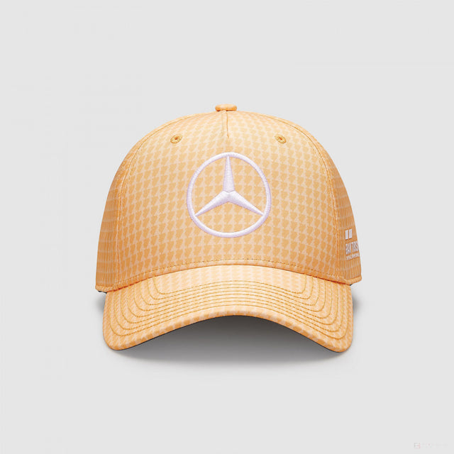 Mercedes Team Lewis Hamilton Col Driver BaseballKappe, Pfirsich, 2023 - FansBRANDS®